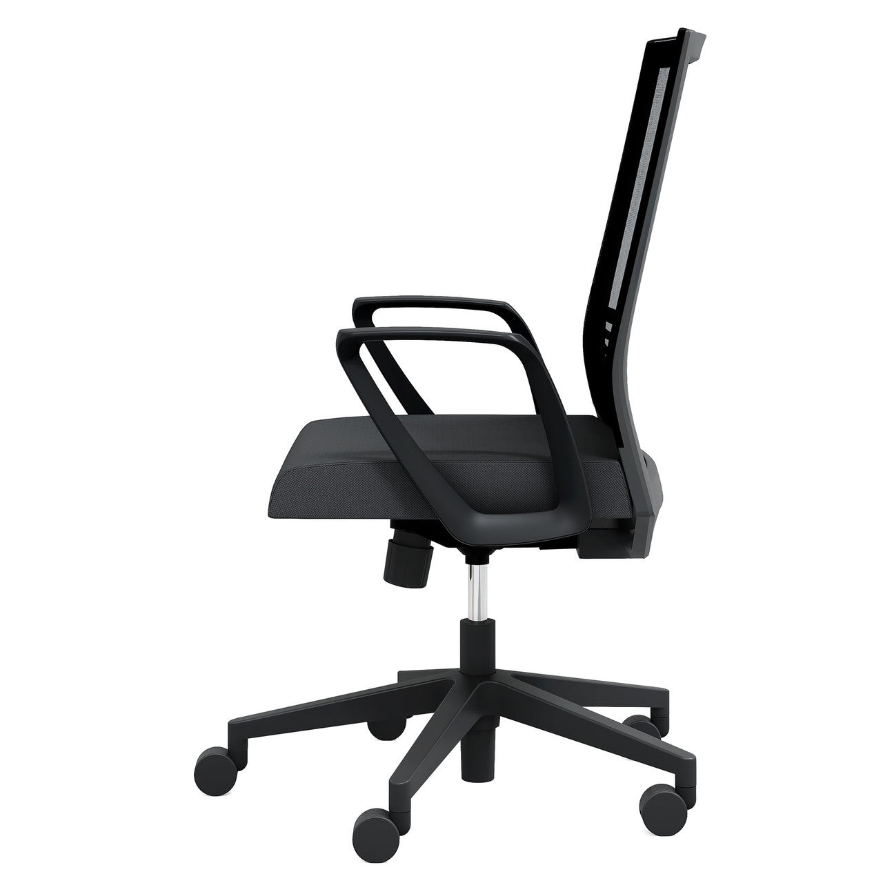 OfficeSource | Oslo | Mid-Back Mesh Conference Chair with Fixed Arms