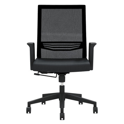 OfficeSource | Oslo | Mid-Back Mesh Conference Chair with Fixed Arms