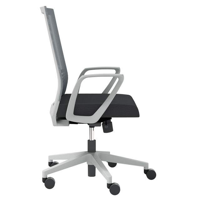 OfficeSource | Oslo | Mid-Back Mesh Conference Chair with Fixed Arms