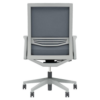 OfficeSource | Oslo | Mid-Back Mesh Conference Chair with Fixed Arms