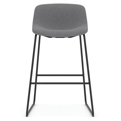 OfficeSource | Willow | Caf?? Height Bistro Stool with Black Sled Base