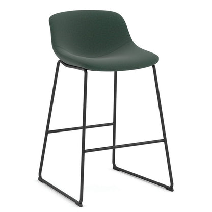 OfficeSource | Willow | Caf?? Height Bistro Stool with Black Sled Base