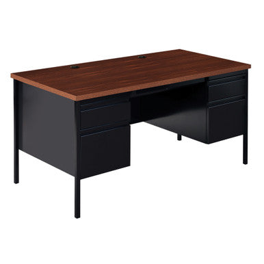 OfficeSource | Raleigh Collection | Double Pedestal Desk - 60'' x 30''