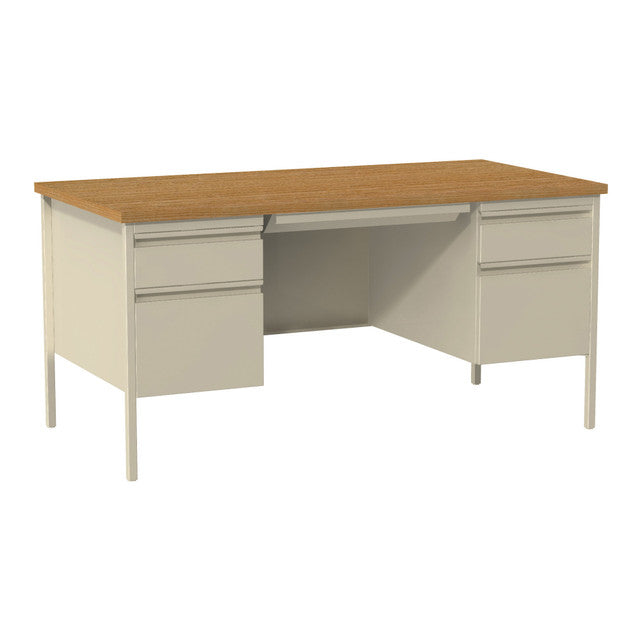 OfficeSource | Raleigh Collection | Double Pedestal Desk - 60'' x 30''