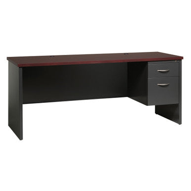 OfficeSource Bedford Collection Right Hand, Single Pedestal Modular Desk