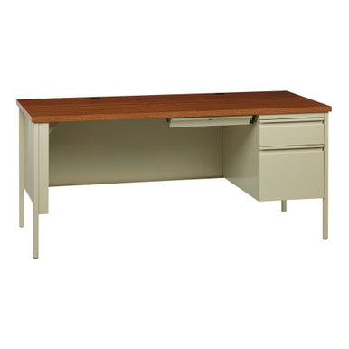 OfficeSource Raleigh Collection Right Hand, Single Pedestal Desk