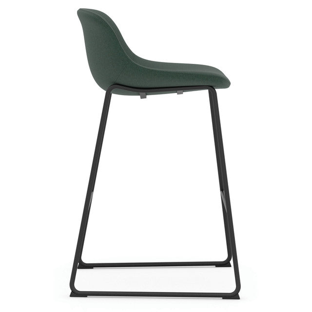 OfficeSource | Willow | Caf?? Height Bistro Stool with Black Sled Base