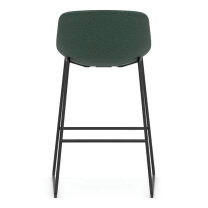 OfficeSource | Willow | Caf?? Height Bistro Stool with Black Sled Base