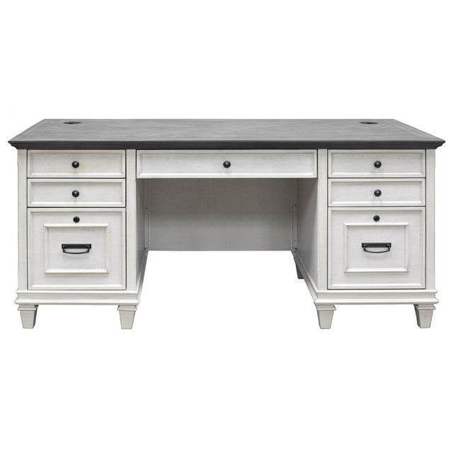 OfficeSource Refined Collection Double Pedestal Desk