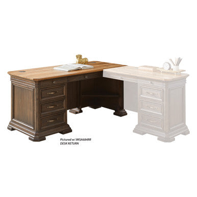 OfficeSource Westwood Collection Right Hand Facing Pedestal L- Desk