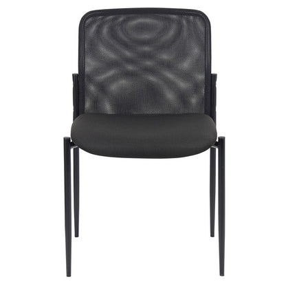 OfficeSource | Crossway | Armless Side Chair with Black Frame - Fabric