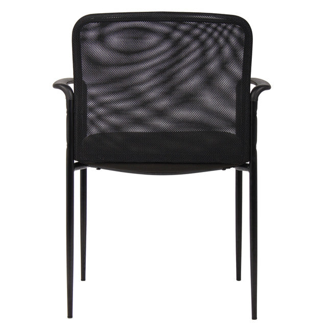 OfficeSource | Crossway | Side Chair with Black Frame - Fabric