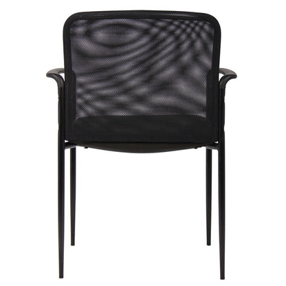 OfficeSource | Crossway | Side Chair with Black Frame - Fabric