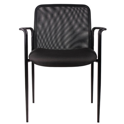 OfficeSource | Crossway | Side Chair with Black Frame - Fabric