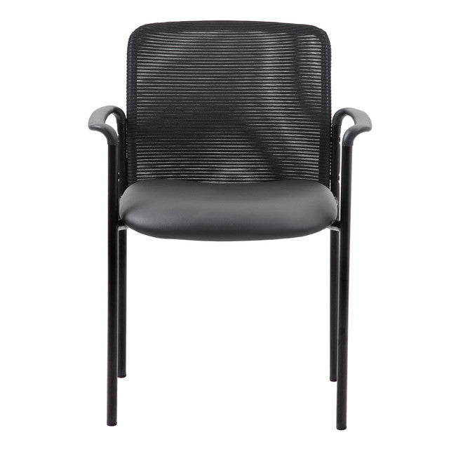 OfficeSource | Crossway | Side Chair with Arms & Black Frame