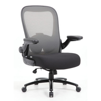 OfficeSource | Ryde | Big & Tall High Back Mesh Task Chair with Flip Arm