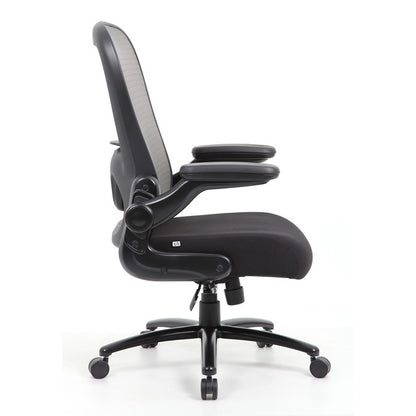 OfficeSource | Ryde | Big & Tall High Back Mesh Task Chair with Flip Arm