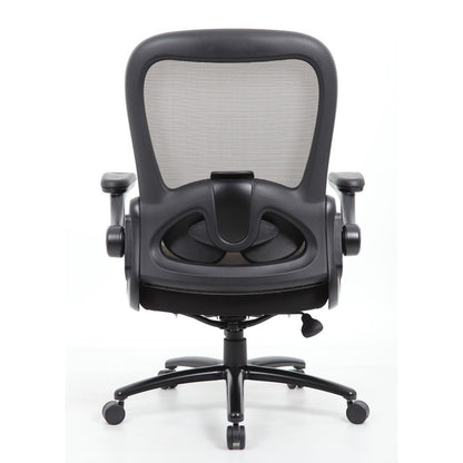 OfficeSource | Ryde | Big & Tall High Back Mesh Task Chair with Flip Arm