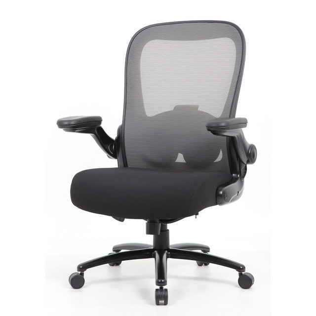 OfficeSource | Ryde | Big & Tall High Back Mesh Task Chair with Flip Arm