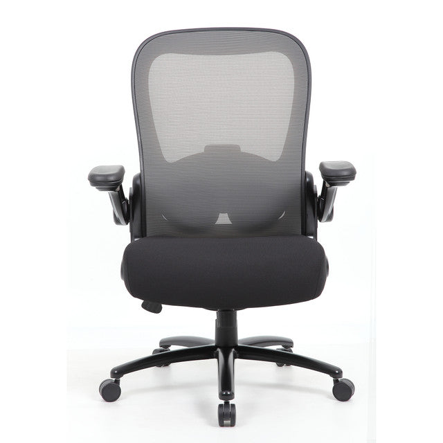 OfficeSource | Ryde | Big & Tall High Back Mesh Task Chair with Flip Arm