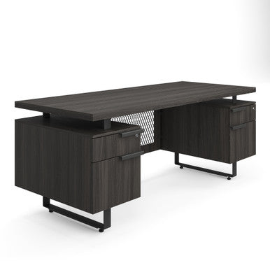 OfficeSource | Palisades Collection | Double Pedestal Desk - 72'' x 30''