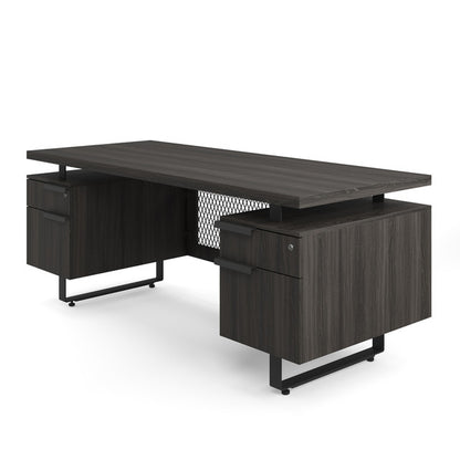 OfficeSource | Palisades Collection | Double Pedestal Desk - 72'' x 30''