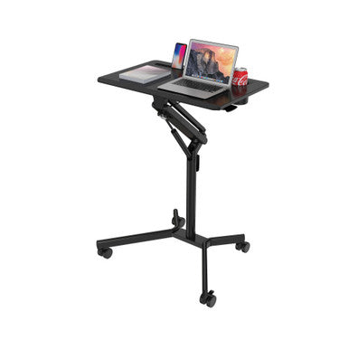 OfficeSource | Any Space WFH | Mobile Pneumatic Height Adjustable Table