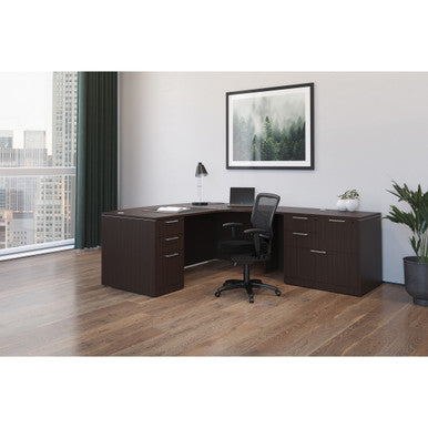 OfficeSource OS Laminate Collection L Shape Typical - OS112