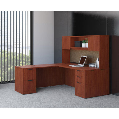 OfficeSource OS Laminate Collection L Shape Typical - OS86