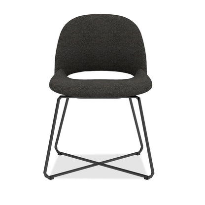 OfficeSource | Jola | Fabric Guest Chair with Black Metal Base - Set of 2