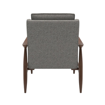 OfficeSource Mira Wood Arm Upholstered Lounge Chair