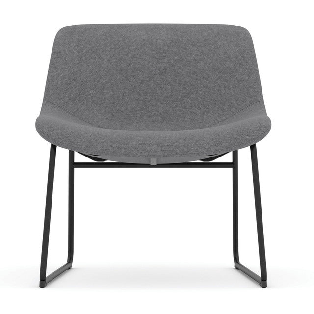 OfficeSource | Willow | Low Back Lounge Chair with Black Sled Base