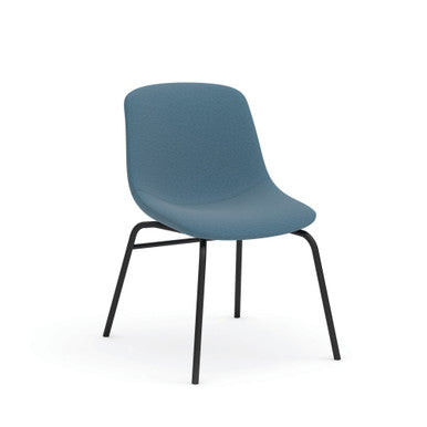 OfficeSource | Willow | Mid Back Guest Chair with Black Leg Base