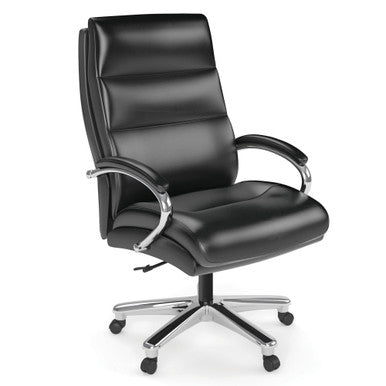 OfficeSource OS Big & Tall Collection Big and Tall Executive High Back Chair with Chrome Frame