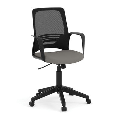 OfficeSource | Prisma | Mesh Back Task Chair with Black Frame and Base