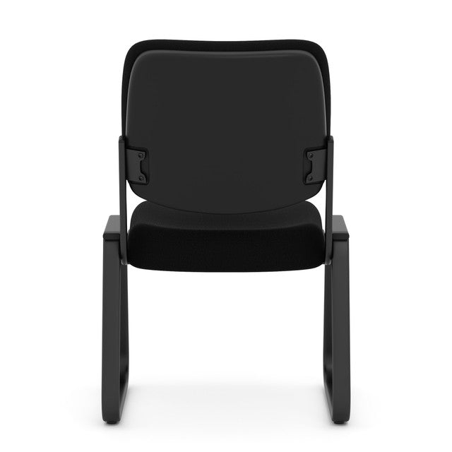 OfficeSource | Value Collection | Armless, Sled Base Guest Chair with Black Frame