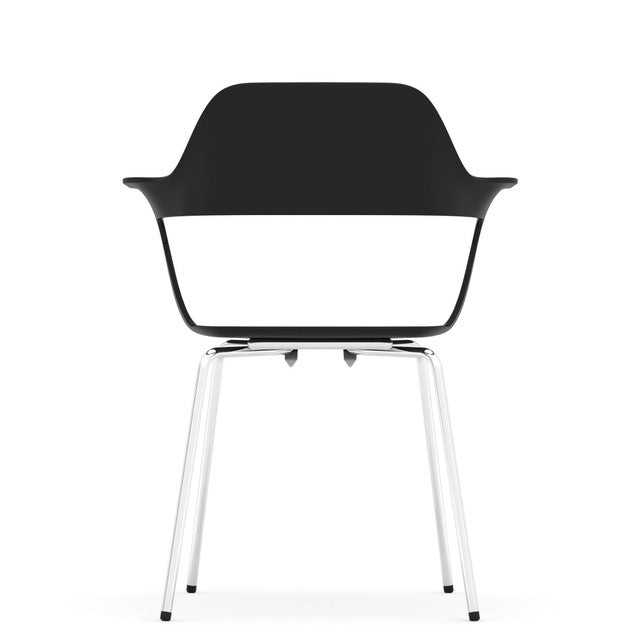 OfficeSource | Zella | Stackable Chair with Chrome Frame