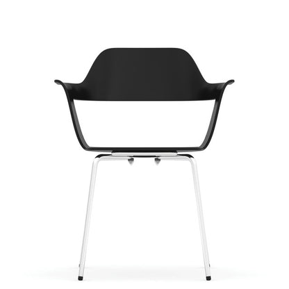 OfficeSource | Zella | Stackable Chair with Chrome Frame