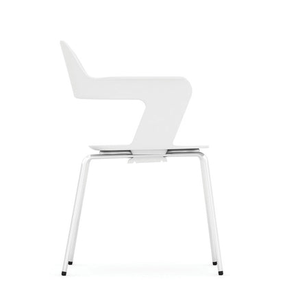 OfficeSource | Zella | Stackable Chair with Chrome Frame