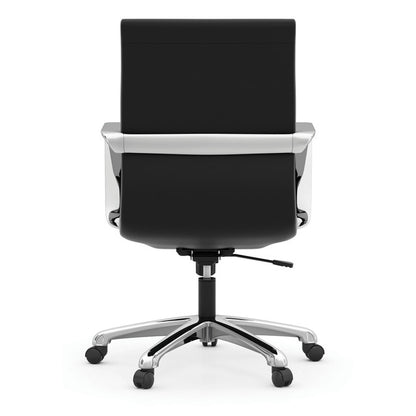 OfficeSource Tre Collection Executive Mid Back Chair with Chrome Frame