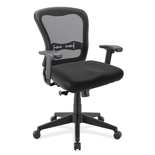 OfficeSource | Spice | Mesh Mid Back Chair with Antimicrobial Seat and Black Frame