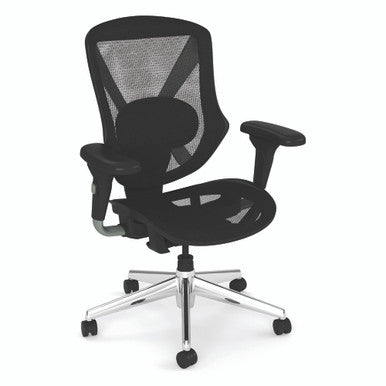 OfficeSource | Viking Collection | Mid Back All Mesh Task Chair with Chrome Base