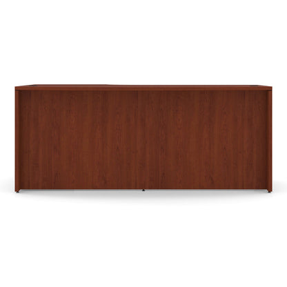 OfficeSource OS Laminate Collection Bow Front Desk with Left Corner Extension