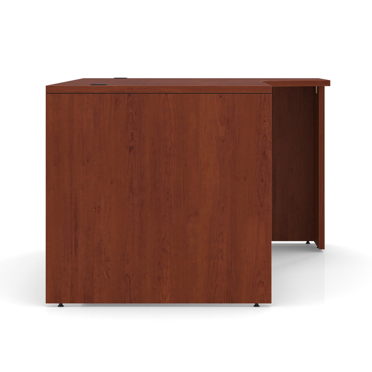 OfficeSource OS Laminate Collection Straight Front Desk with Right Corner Extension