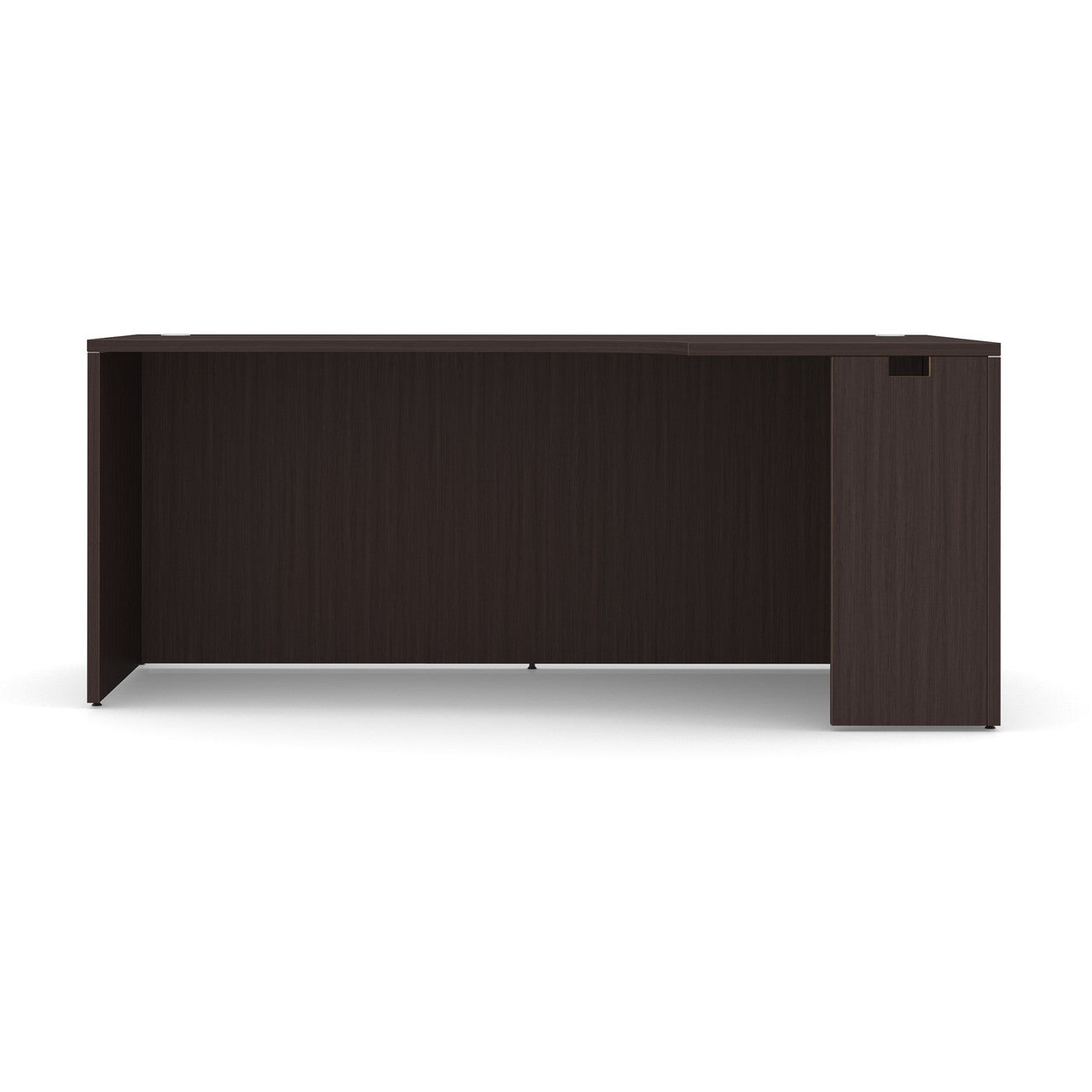 OfficeSource OS Laminate Collection Straight Front Desk with Right Corner Extension