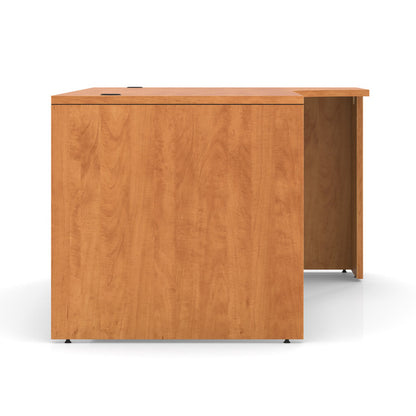 OfficeSource OS Laminate Collection Straight Front Desk with Right Corner Extension