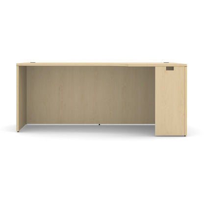 OfficeSource OS Laminate Collection Straight Front Desk with Right Corner Extension