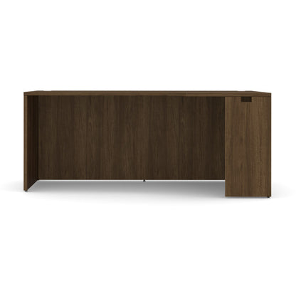 OfficeSource OS Laminate Collection Straight Front Desk with Right Corner Extension