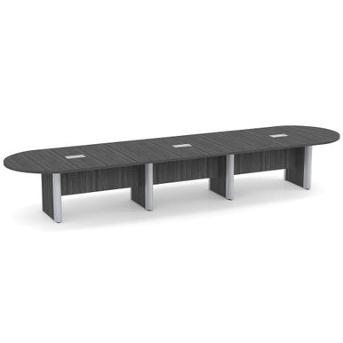 OfficeSource | OS Laminate Conference Tables | Expandable Racetrack Conference Table with Elliptical Base