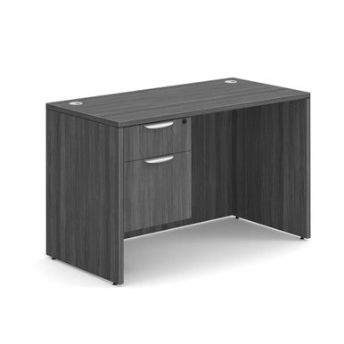 OfficeSource OS Laminate Collection Single 3/4 Pedestal Desk